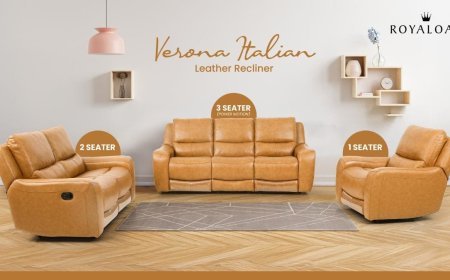 Royaloak Furniture Unveils the Verona Italian Leather Recliner Set – A Touch of Italian Elegance for Your Home