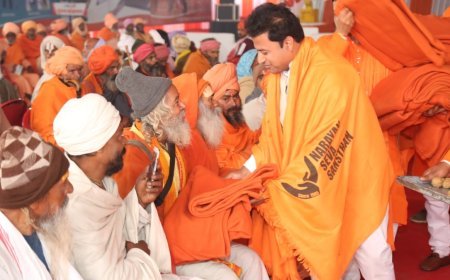 Narayan Seva Sansthan to Serve Community Feast for 1 Lakh People and Distribute Blankets to 25,000 at Maha Kumbh