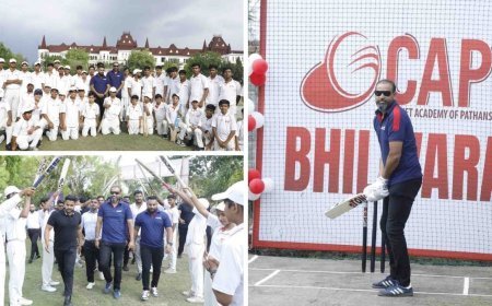 Yusuf Pathan Inaugurates the 36th Center of Cricket Academy of Pathans (CAP) in Bhilwara (Rajasthan)