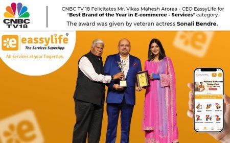 EassyLife Honoured as ‘Best Brand of the Year in E-commerce – Services’ by CNBC TV18