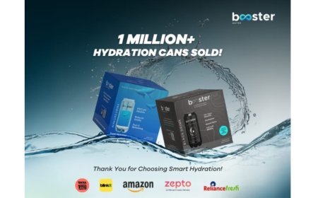 Booster Water Crosses 1 Million Hydration Cans, Milestone in India with Its Alkaline and Black Water Drinks