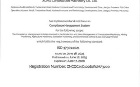 XCMG Machinery Achieves Dual ISO 37301 and GB/T 35770 Compliance Certifications, Reinforcing Global Governance Leadership