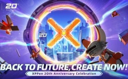 XPPen Celebrates 20th Anniversary with "Back to Future, Create Now!"