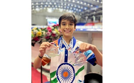 Pune’s Skating Star Vardaan Laddha, 11, Clinches Two Silver Medals for India at Asian Open Short Track Speed Skating Trophy 2025