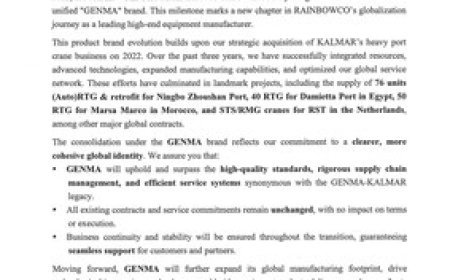 RAINBOWCO's Port Container Equipment Brand Undergoes Strategic Upgrade to Strengthen Global Competitiveness in High-End Manufacturing