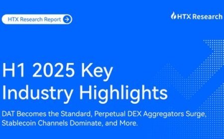 HTX Research: Crypto Industry Flourishes in H1 2025, with TRON and HTX Driving Dual Momentum