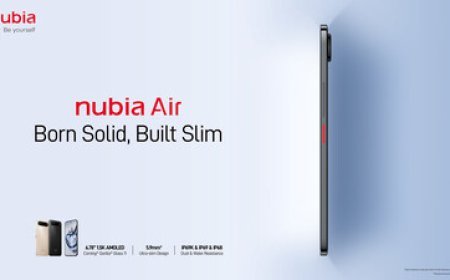 nubia Air redefines slim style by integrating a 5000mAh battery within a revolutionary body as thin as 5.9mm