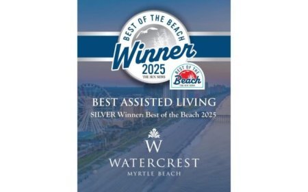 Watercrest Myrtle Beach Awarded a Best Assisted Living Community in the 2025 Best of the Beach Awards