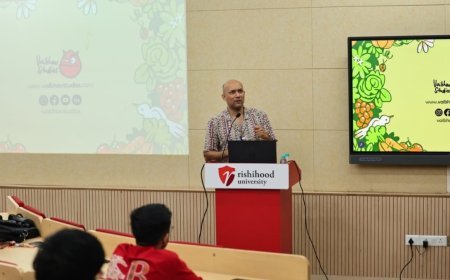 Two-Time Emmy Nominated Animator Vaibhav Kumaresh Conducts Masterclass at the School of Design, Rishihood University