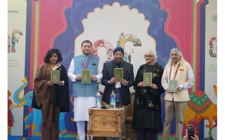 Anthology ‘When Gods Don’t Matter’ unveiled at the Jaipur LitFest 2026 by culturist Sundeep Bhutoria