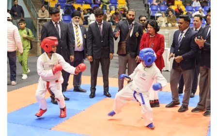 Martial Arts Excellence at Talkatora Stadium: Punjab Clinches Victory in All India Karate Championship