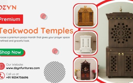 The Art of Sacred Living: Premium Teakwood Pooja Mandir Designs for Modern & Traditional Homes