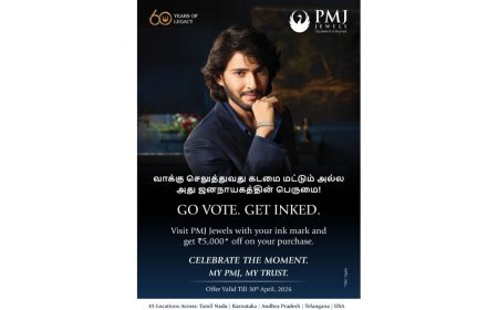 PMJ Jewels Successfully Completed Its “Go Vote, Get Inked” Offer to Celebrate Democracy in Tamil Nadu Elections